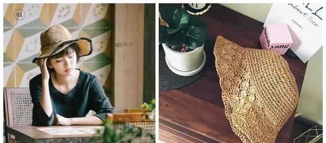  防晒■夏季出门必戴草帽,防晒、显脸瘦、百搭时髦~轻盈超透气,还折叠不...