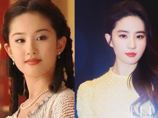 全素颜刘亦菲VS《金粉世家》白秀珠，为什么她15年后反而更美？