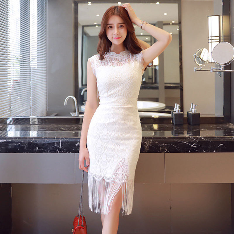 夏日里姐妹淘的各种轰趴聚会，穿上这件名媛连衣裙，让你闪耀全场