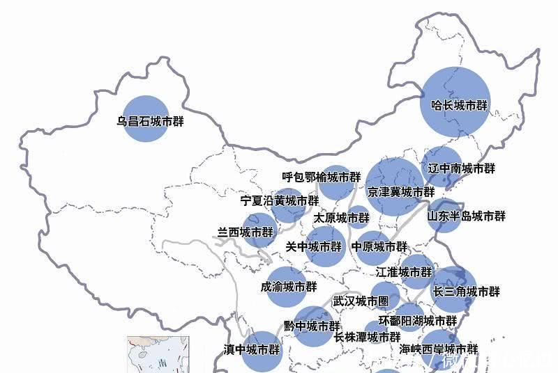  上榜：中国五大城市群强势来袭, 成渝城市群上榜, 长三角居首位