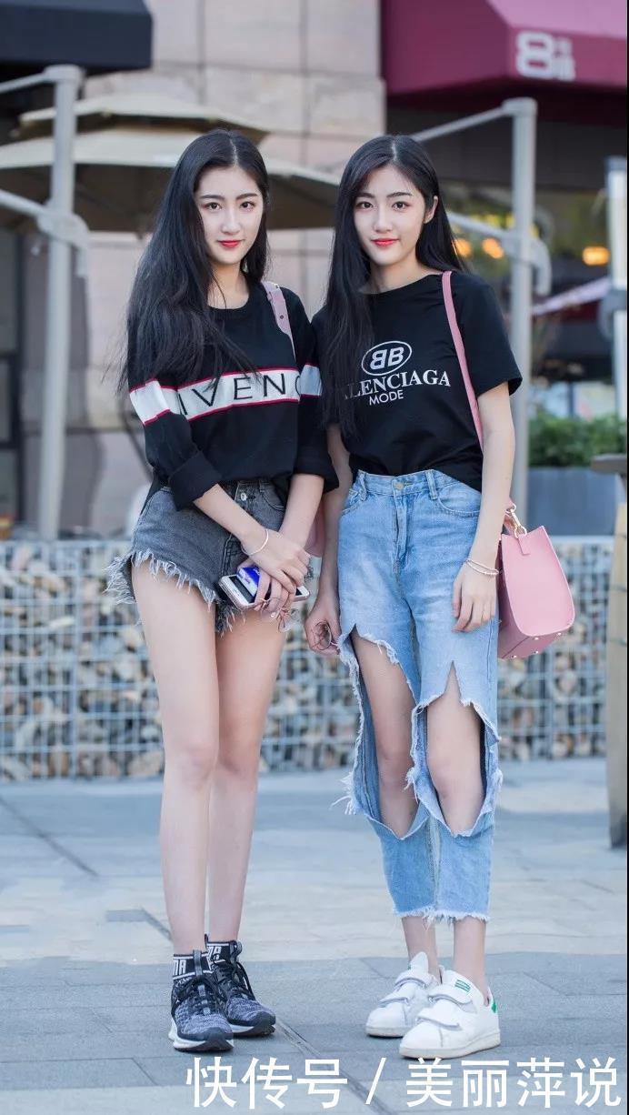 女人|美女街拍：越简单的穿衣搭配，越能穿出穿出时尚感！性感美丽女人合理搭配出来的