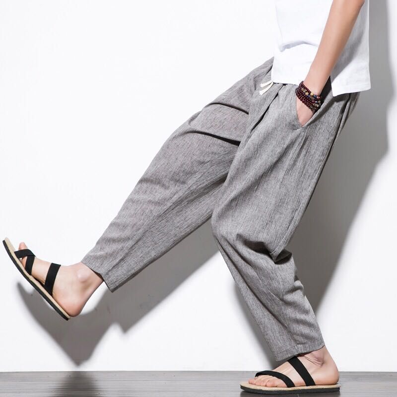 大热天牛仔裤扔了吧!一件“凉凉裤”轻薄透气，老公穿上不舍得脱