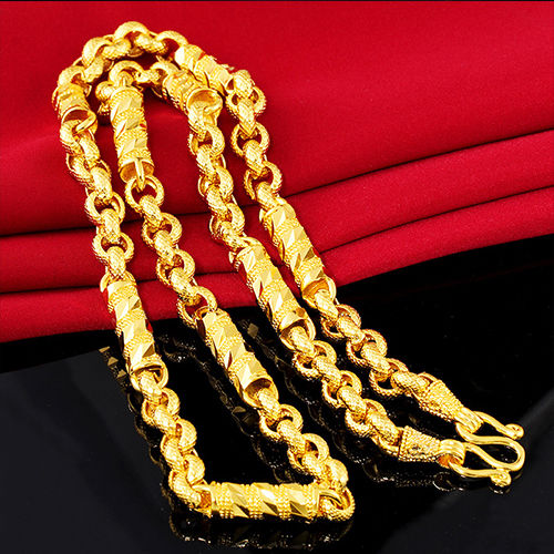 沙金与黄金分辨不清?今年流行这些男士沙金首饰，果然霸气又体面