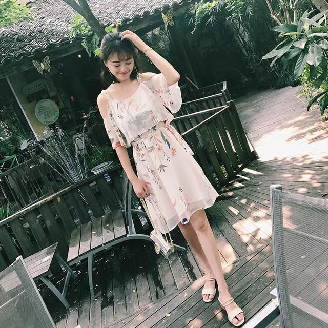 太美了!海边度假,老婆穿这样的衣裙,玲珑曲线优雅不凡!