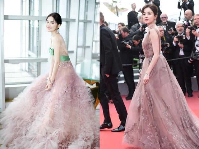 古力娜扎这么窄的裙子也要硬穿进去，对自己真狠，网友：显身材呗