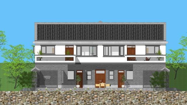 下沉庭院+露台，四川农村60万新中式宅院拥全村最佳老人房，舒服