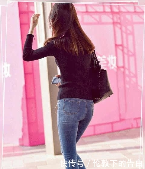 贴合:紧身牛仔裤完美贴合身形,轻松百搭,穿出时尚女神范儿