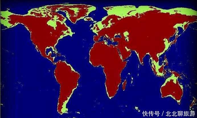 3张图告诉你：海平面下降500米、1000米、2000米的世界将会是怎样