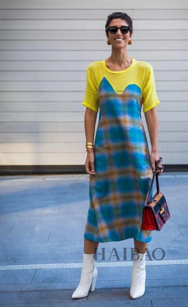 条纹显瘦?是的!条纹格纹这样穿,别人偷偷关注你可别怪我...