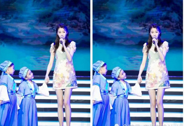 沈月与关晓彤同穿旗袍，一个靠上半身取胜，另一个靠下半身取胜!