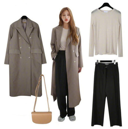  「色阔腿裤」适合春日通勤优雅look，干练利落！谁会不爱呢？
