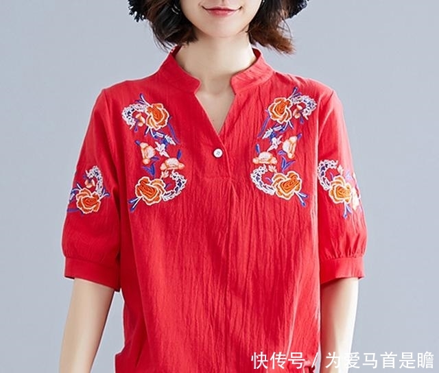 「穿搭」天热一天换一套，别再买真丝衫了！刚上的高级棉麻衫，显白又好穿