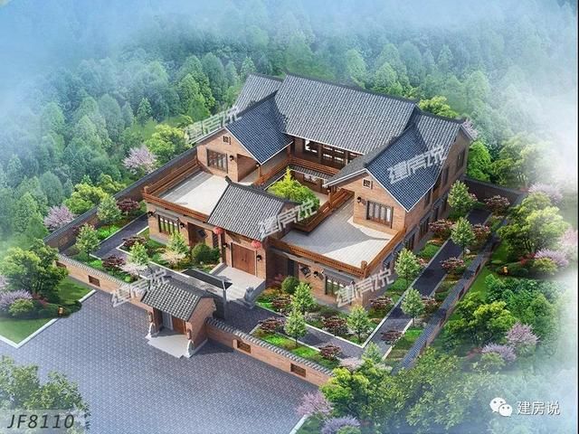 11栋中国最美四合院别墅，第一栋最惊艳，设计太赞了