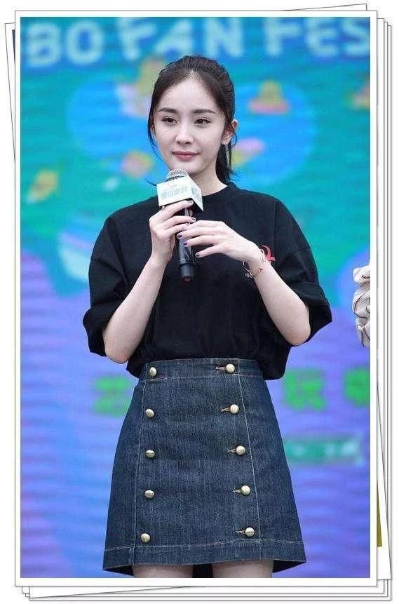 当杨幂刘亦菲同穿短裙现身，网友：终于见识到蚂蚁腿与大象腿差距