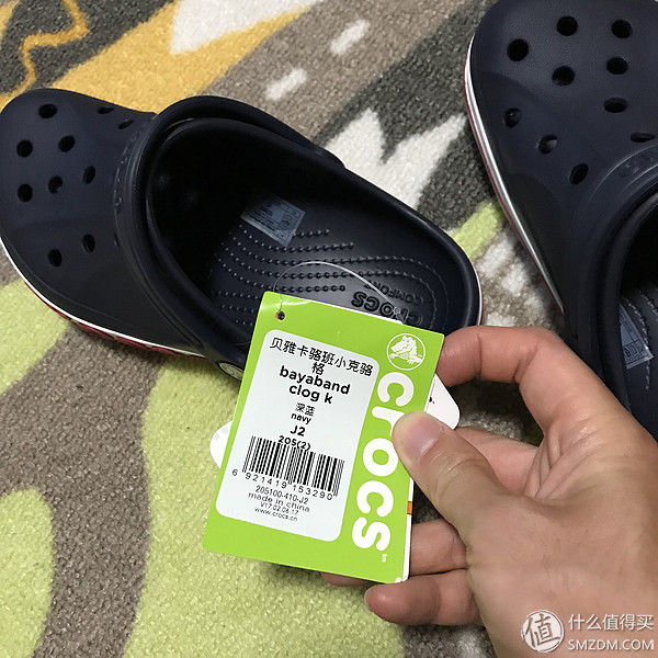 给儿子买的第N双鞋 篇四十一:Crocs 卡骆驰 贝雅卡骆班男童洞洞鞋