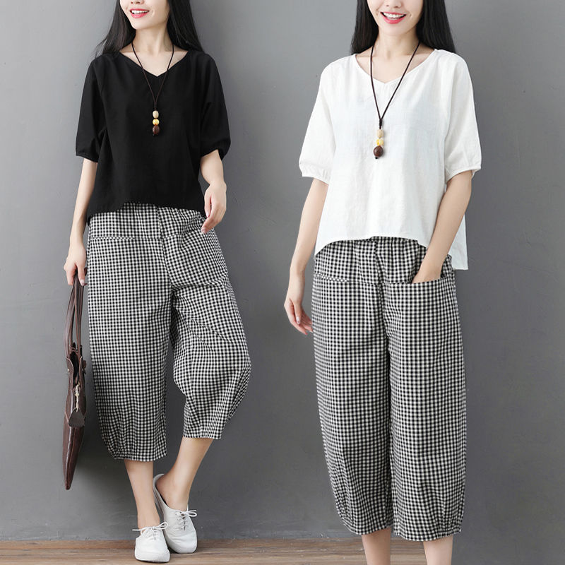 三伏天少穿真丝,试试这样的棉麻装,一件比一件洋气,款款经典