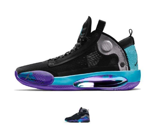  #aj34#黑红，扣碎，北卡蓝！当aj34致敬AJ各种经典配色，太美了吧
