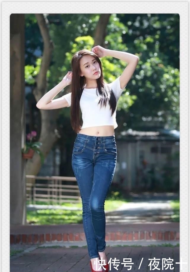  显得|牛仔裤随性自然大气，穿出时尚自然美，显得干练不失柔情