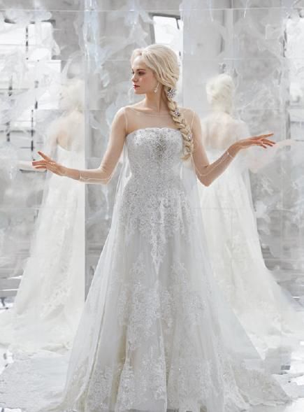  同款：《冰雪奇缘》艾莎安娜同款婚纱，每一件都美出天际，男生看完都心动了！