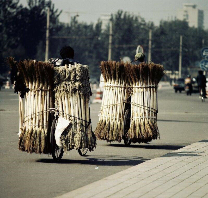 1987年德国摄影师拍摄的中国老照片，风景清俗秀丽，人们勤劳朴实