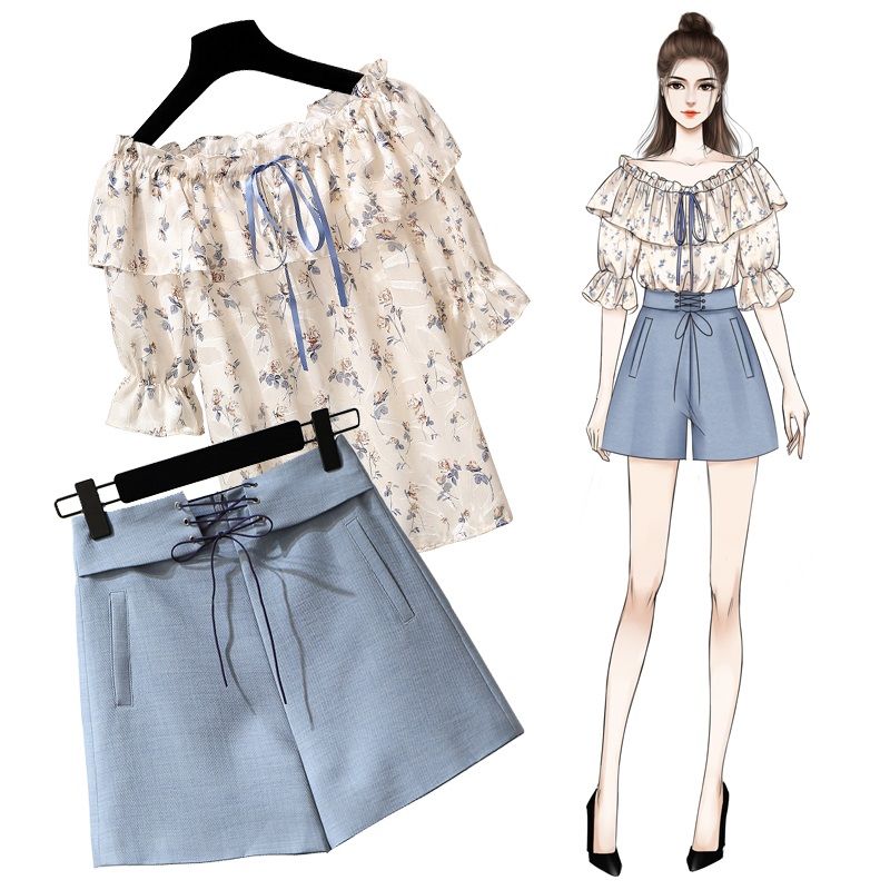 四十岁女人穿衣服要注意，时尚精致的短裤套装，摆脱老气优雅减龄