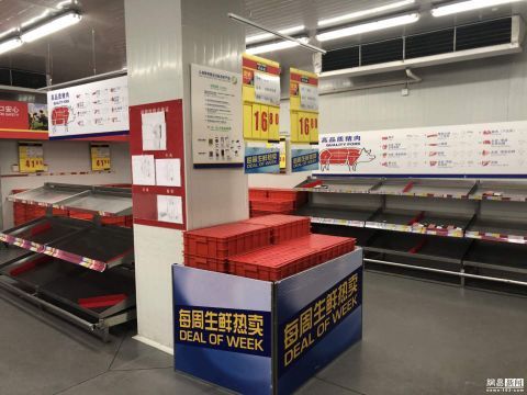  梦龙：价格翻倍!超市猪肉被早早抢购一空