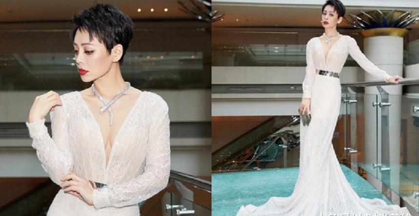 宁静身材不输柳岩 穿上深V裙秀身材 网友： 看不出有46岁