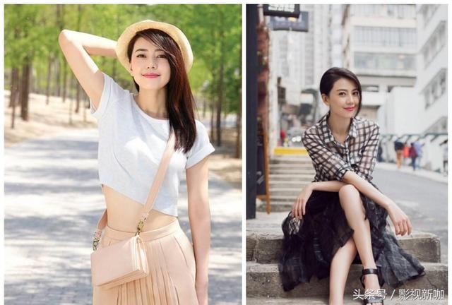 高圆圆39岁，董洁38岁，两人仅差一岁，一个少女一个大妈！