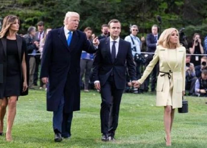 65岁的第一夫人“不服老”,凭借傲人身材吸睛,难怪马克龙会爱她