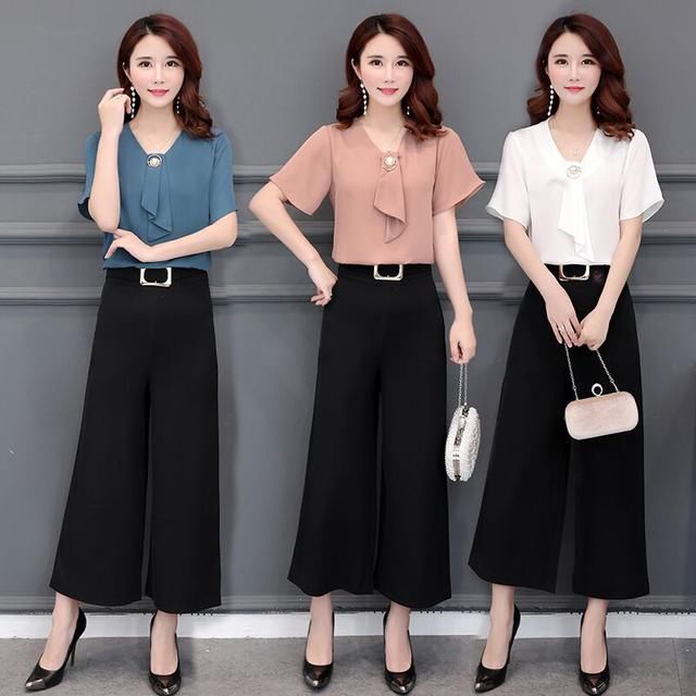 逛街一天未归，43岁老婆回来穿这阔腿裤衣服，美的让我目不转睛