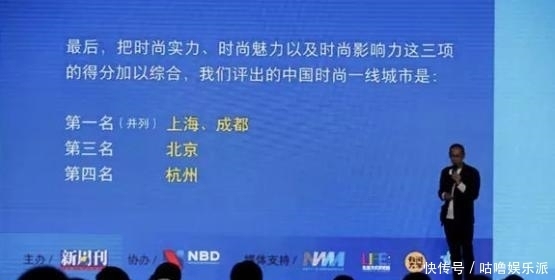  垫底■中国评出十大“时尚”城市：上海和成都并列第一，深圳 南