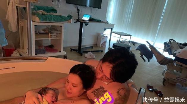  『宝宝』儿女双全！谢依霖水中生二胎，产检时突然生产不忘调侃儿子是暖男