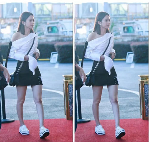 赵丽颖踏着“风火轮”出现在机场,网友好想知道在哪买的!我也去