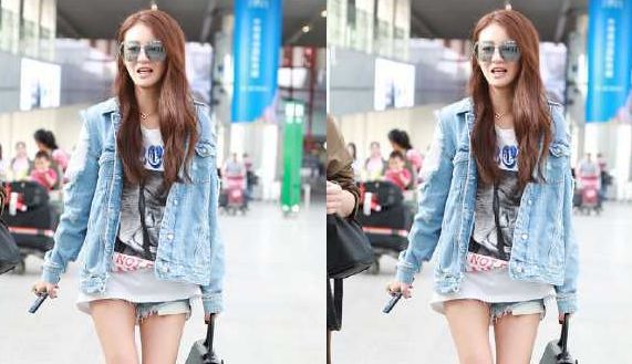 安以轩会玩！T恤比裤子还长却被袜子抢镜，网友：不愧是豪门媳妇