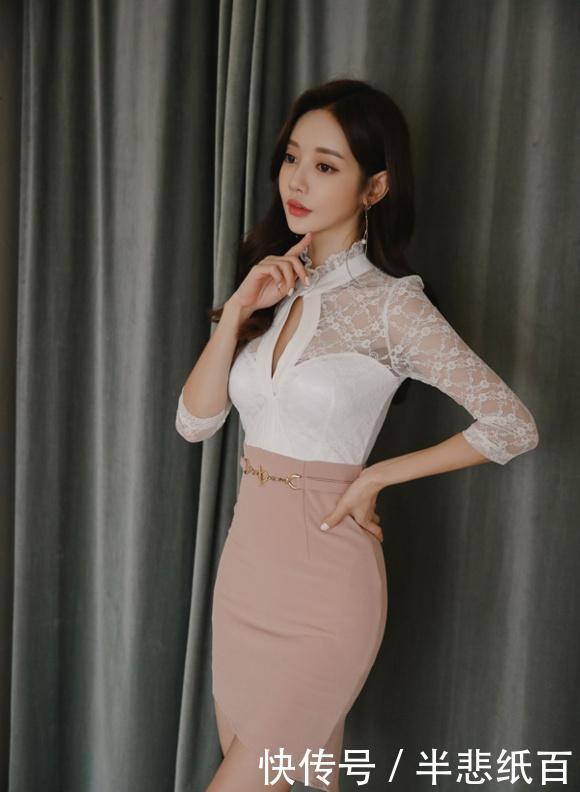  #美女#青春活力的紧身裙美女，展示腰身美好曲线！