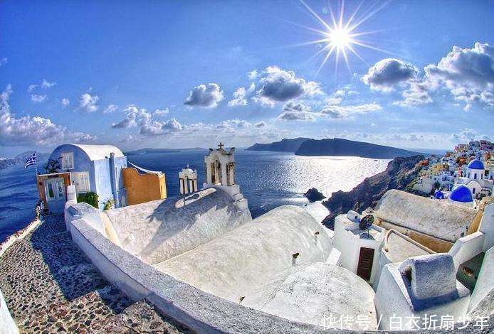 希腊的悬崖酒店,蓝白房子,不可错过的美景