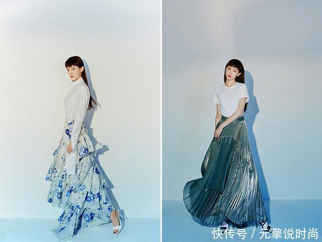 唐嫣齐刘海配连衣裙清新如少女，难怪范冰冰和baby也换了同款造型