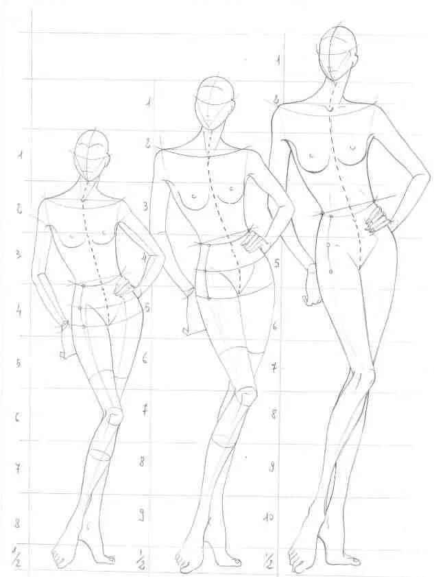  [模特的身]全新-160个服装人体动态【线稿】素材分享！（独家珍藏版）