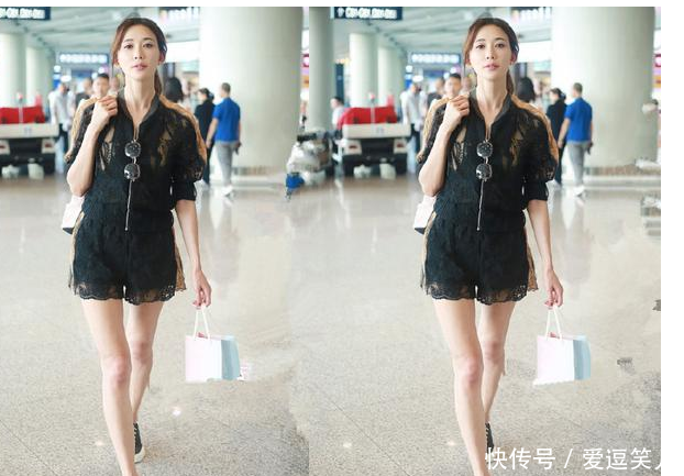 当44岁林志玲穿上短裤，网友：终于见识粉嫩膝盖，娶到她有福了