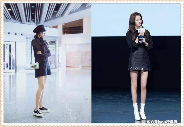 关晓彤厉害!21岁穿短裙竟比30岁景甜还女人，鹿晗功不可没