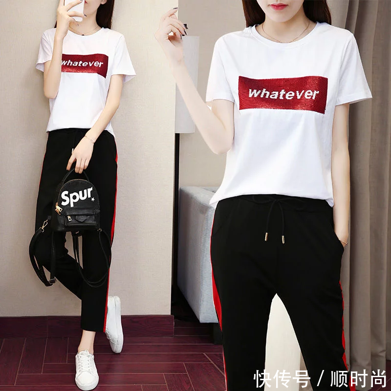 清新套装一夜走红,特适合小个子MM,搭配高跟鞋就能轻松搞定