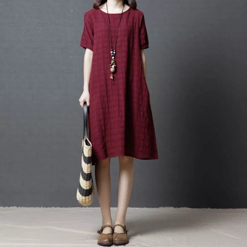 三伏天少穿真丝，试试这样的棉麻装，一件比一件洋气，款款经典