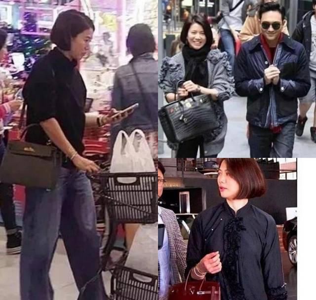  「单品」袁咏仪难得浓妆红唇，穿皮裙霸气走贵妇路线，撩起头发太显发际线