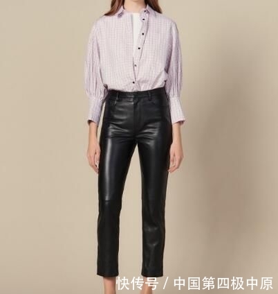 『皮裤』皮裤搭配什么款式上衣好看 不会穿太显胖了图片