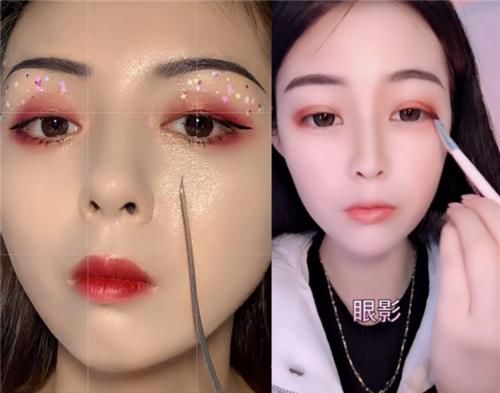 「 情敌」看到前任：妆的真像！，化妆级别有多高？闺蜜VS情敌