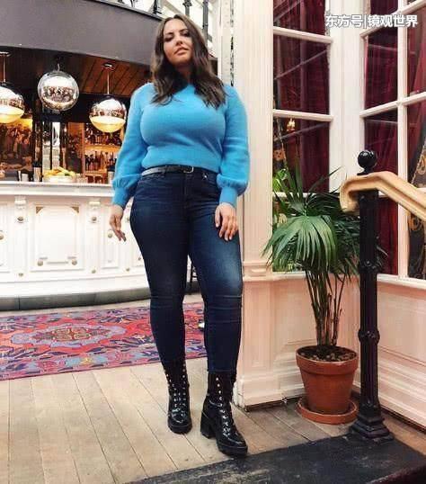 160斤乌克兰胖模，体态丰腴肥而不腻，网友：关键肉长对了地方