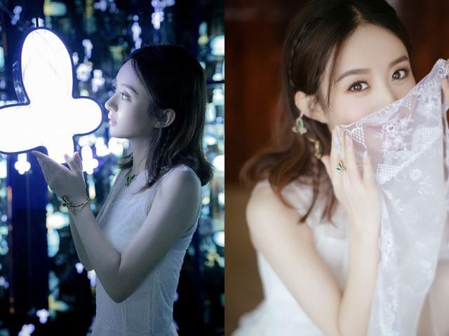 出关的赵丽颖惊艳众人，一袭白裙神似待嫁新娘，网友却直呼累不累