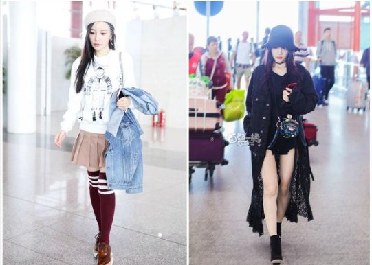 李小璐又换新发色却遮着不给看，穿红色羽绒服还没旁边闺蜜洋气