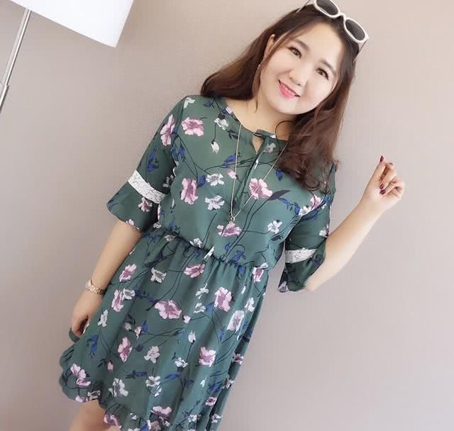  【显瘦】胖MM变微胖女神，连衣裙搭配功不可没
