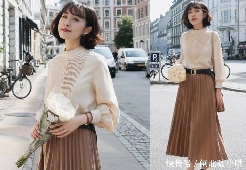  知性■2020年超火的“衬衫+半身裙”的知性风：让你高级又惊艳！